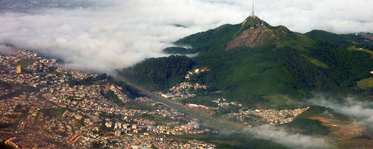 Vista de SP do Pico do Jaraguá, um dos locais que faz parte das rotas em SP.