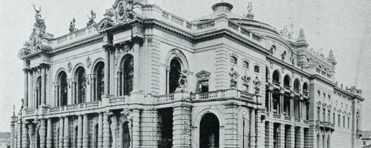 Foto: Theatro Municipal de São Paulo no ano de inauguração/Divulgação Revista Gazeta Artística