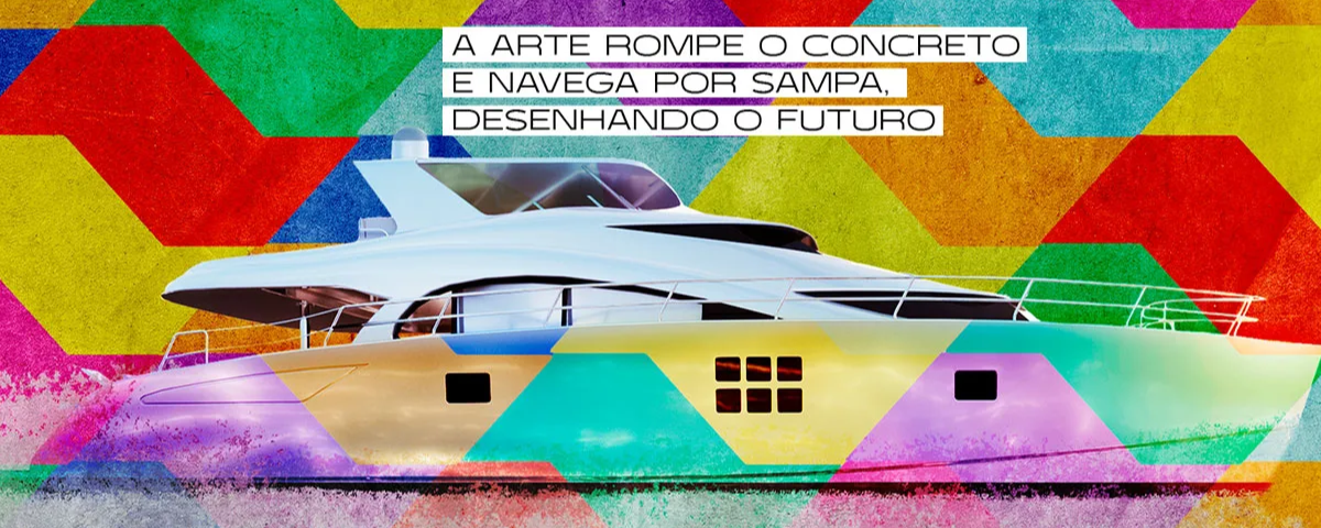 Banner de divulgação do São Paulo Boat Show, o maior evento náutico da América Latina