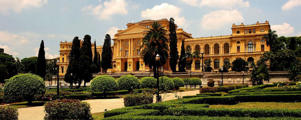 Museu do Ipiranga com sua arquitetura histórica, símbolo das comemorações da Independência do Brasil