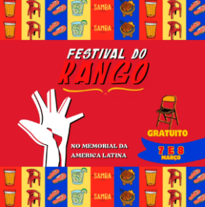 imagem mostra banner de divulgação do Festival do Rango